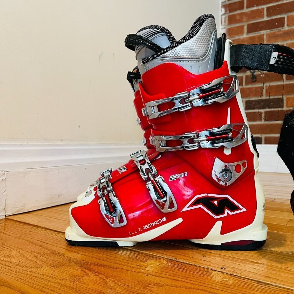 Men's Nordica Speedmachine 8 Red & Cream Size 280-285 Mondopoint 325mm